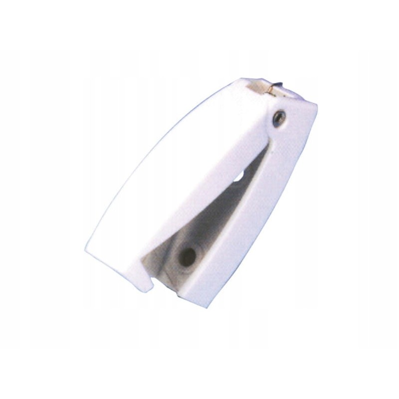 White door handle for a camper