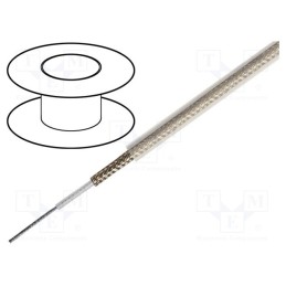 5 m x TASKER - C195 - Wire: microphone cable, 1x0.5mm2, transparent, tinned,OFC, PVC