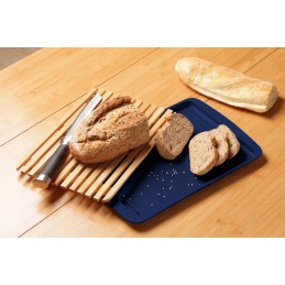 Brunner cutting board with tray, navy blue, 36x24cm
