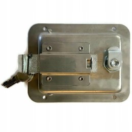 Stainless steel handle lock for a refrigerated container
