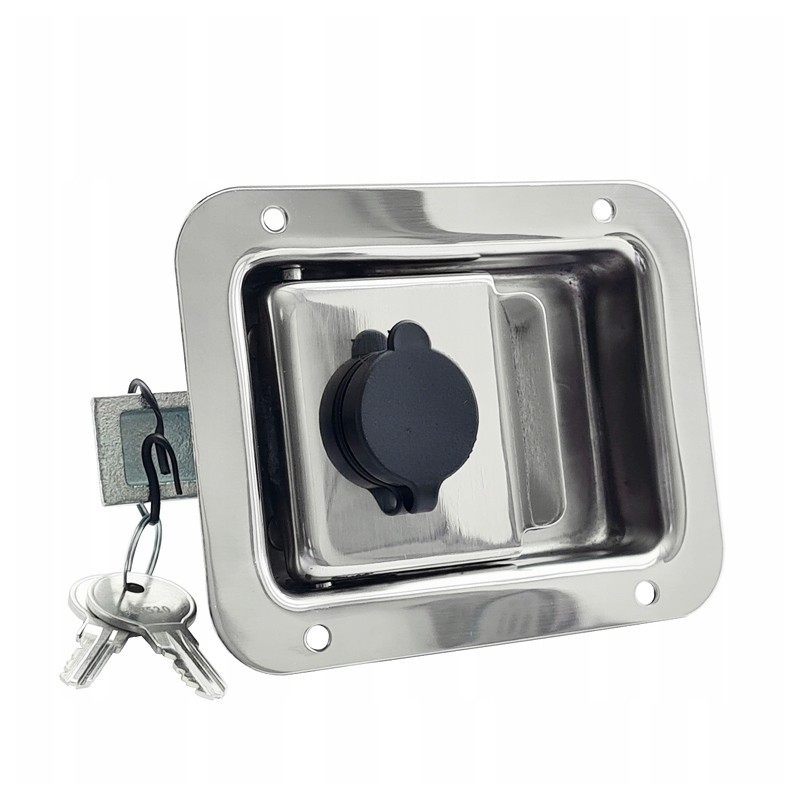 Snap lock closure made of stainless steel