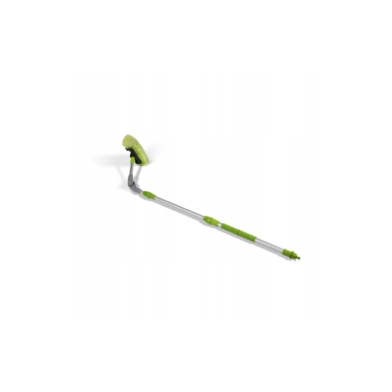 Telescopic brush for washing a camper with a dometic joint