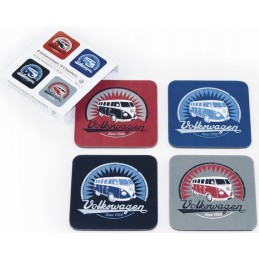 Vw collection buli t1 cup coaster 4 pcs