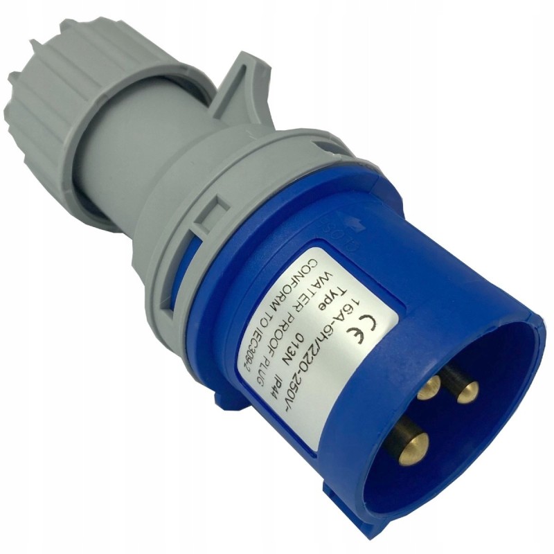 Adapter plug socket cee 230v 250v 16a ip44