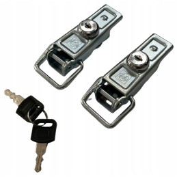 Set of side hook with lock, key, side protection and lock
