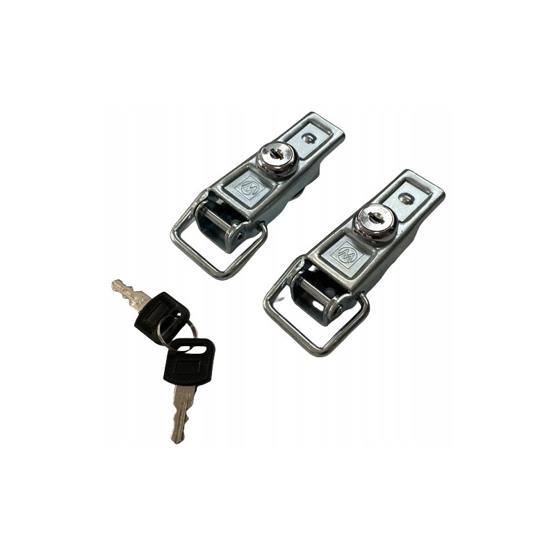 Set of side hook with lock, key, side protection and lock