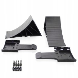 Set of wheel brake chocks, 2 pieces, bituxx lock, up to 295mm, solid