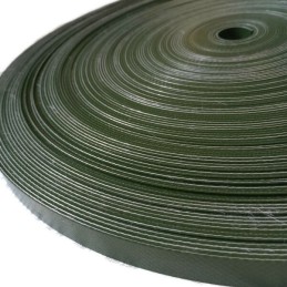 Khaki green fastening belt for tarpaulin PVC belt PVC 24 mm 24x3mm 10m