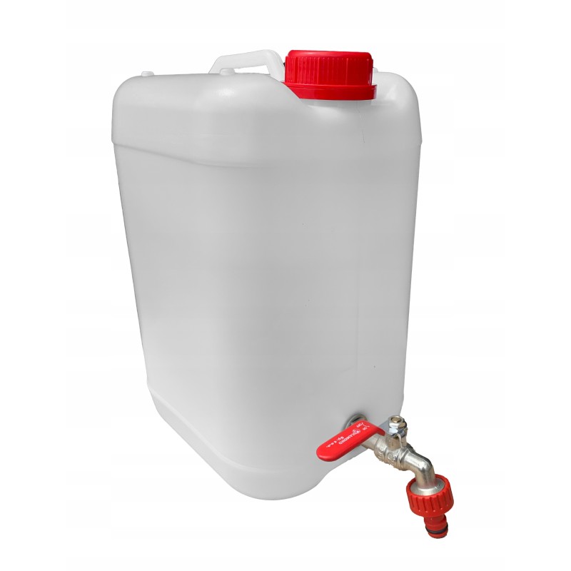 Plastic canister with tap, 10-liter tank
