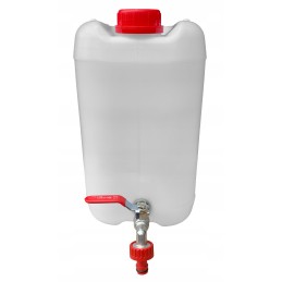 Plastic canister with tap, 10-liter tank