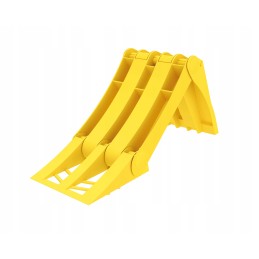 E36 wheel chock folded with a steel insert