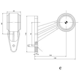 Fristom FT 009c LED corner marker lamp