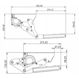 Entrance step to a camper trailer