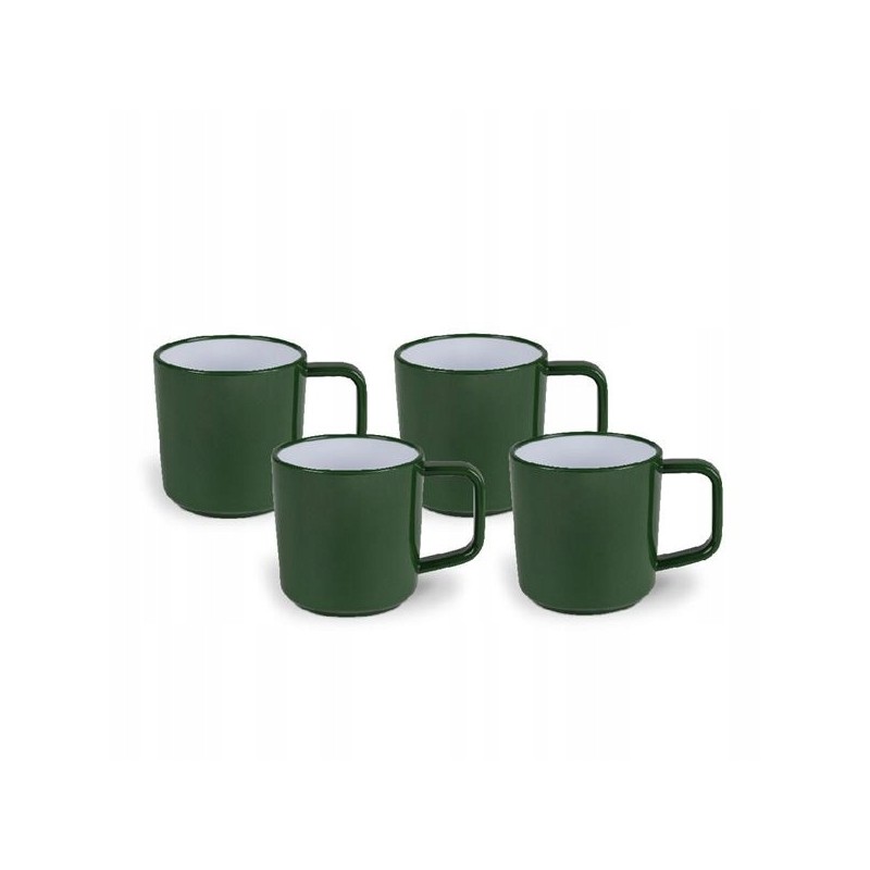 Kampa Fern mugs, 4 pcs, green