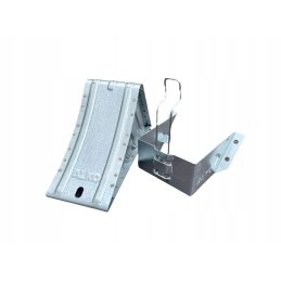 Metal wheel chock with aluminum handle, original