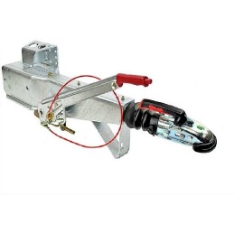 Overrun brake 1600 alcohol, square hook, drawbar 70