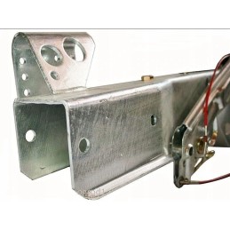 Overrun brake 1600 alcohol, square hook, drawbar 70