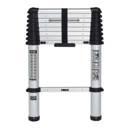 Telescopic ladder van ladder 9 steps incl fixation bag thule