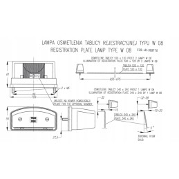 License plate lamp universal 12 24v