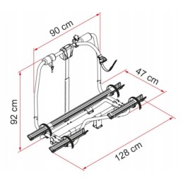 Carry bike caravan active fiamma bicycle rack
