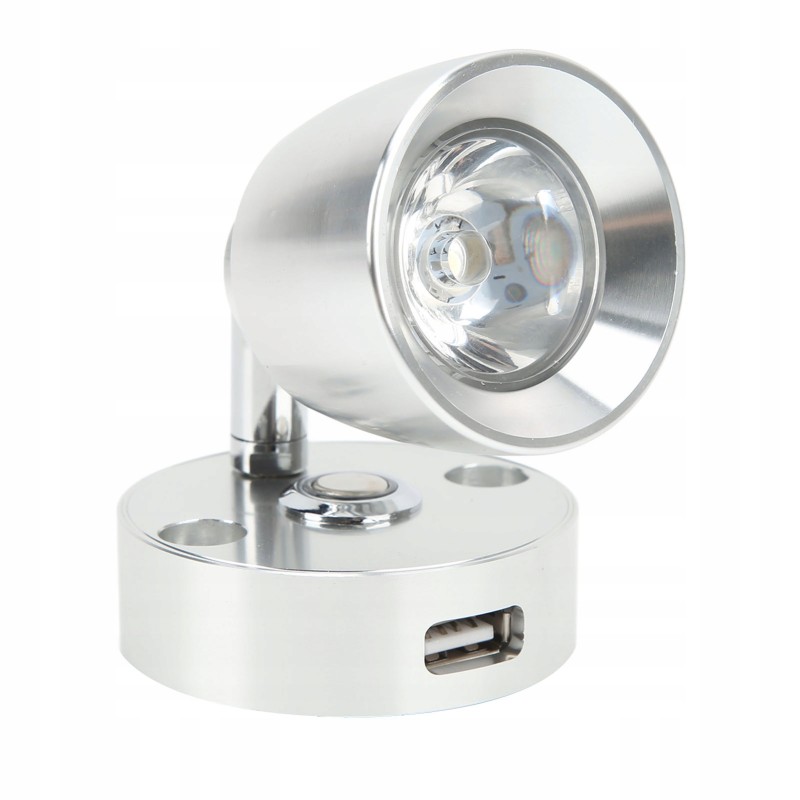 Rotatable reading light rv 12 24v led usb