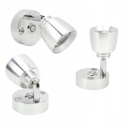 Rotatable reading light rv 12 24v led usb