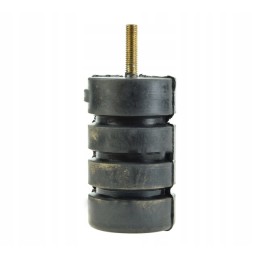 Straight cylindrical rubber bumper with an M10 screw, height
