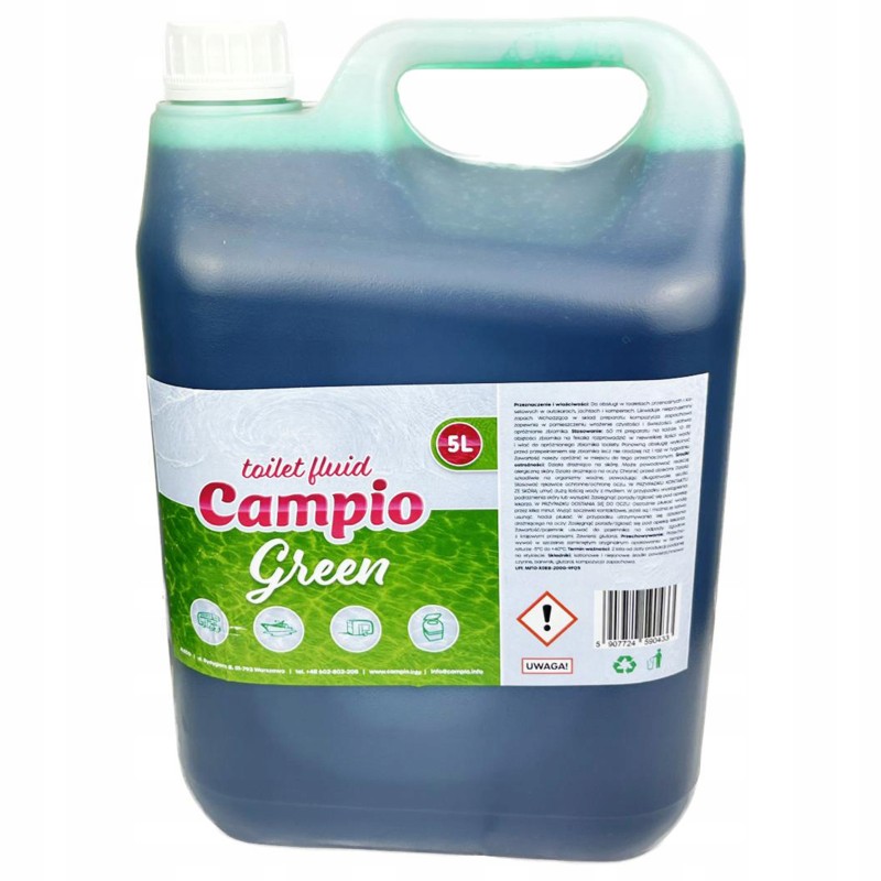 Fluid for tourist toilets concentrate green 5l