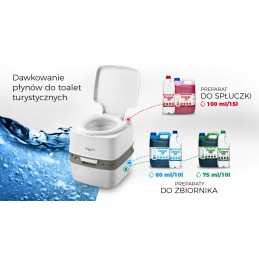 Fluid for tourist toilets, blue concentrate, 5l