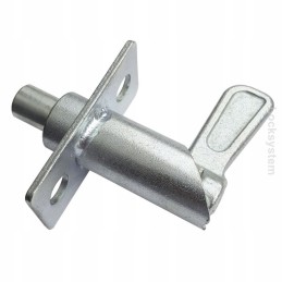 Spring bolt lock with galvanized steel base