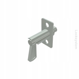 Spring bolt lock with galvanized steel base