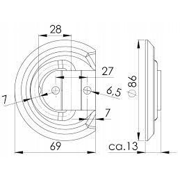 Floor holder for attaching the load to the trailer belt
