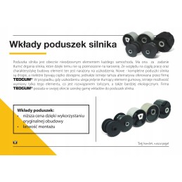 Left gearbox cushion insert for VW Transporter Transporter