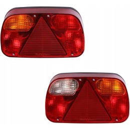 2x trailer rear lights 12v 24v set