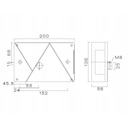 Right rear combination lamp for aspoeck multipoint iv trailers