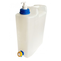 10l container, tank with dispenser tap