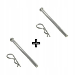 Caravan foot pin with cotter pin x2