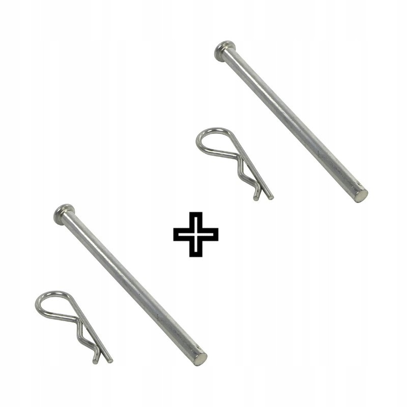 Caravan foot pin with cotter pin x2