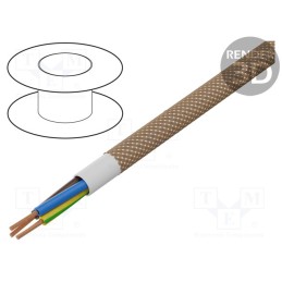 5 m x ESPE - OPAC-3G0.75-1-5028 - Wire, H03VV-F,OMY, 3G0.75mm2, round, stranded, Cu, PVC, textile