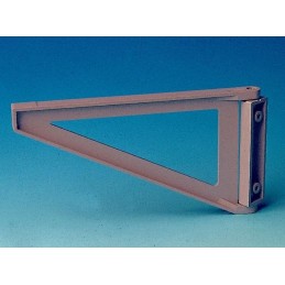 A holder for the top shelf in the Comet camper trailer