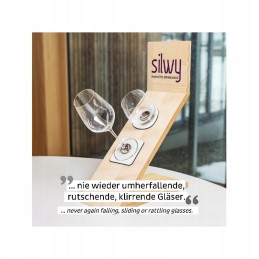 Magnetic cup mats, 2 pieces, 8 x 8 cm