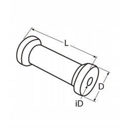 Keel roller, bushing, boat trailer, rubber, 100 mm