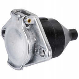 24v euro semi-trailer electrical socket, aluminum, with a hole, type S