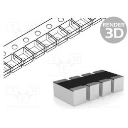 100 pcs x YAGEO - YC164-JR-075K6L - Resistor network: Y, SMD, 5.6kΩ, ±5%, 62.5mW, No.of resistors: 4