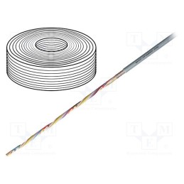5 m x IGUS - CF240.01.03 - Wire: data transmission, chainflex® CF240, 3x0.14mm2, grey, Cu
