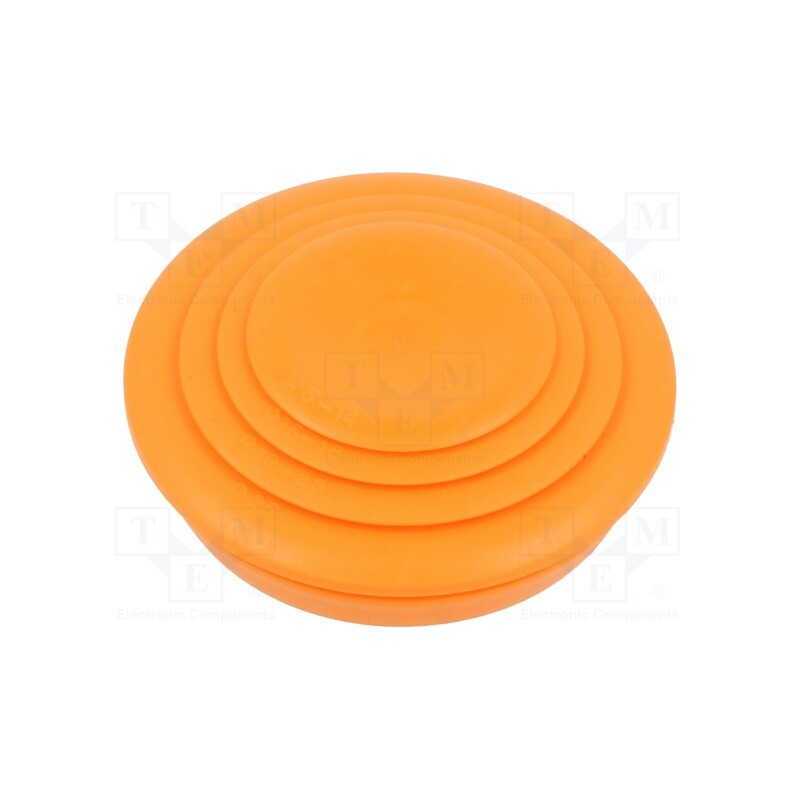 5 pcs x OBO BETTERMANN - EDK 32 OR - Grommet, elastomer thermoplastic TPE, orange, Øcable: 0÷28mm