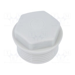 5 pcs x HUMMEL - 1.282.2500.50 - Stopper, M25, 1.5, IP54, polyetylene, grey, WN, Thread: metric