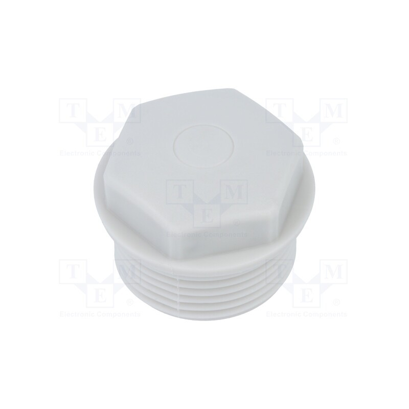 5 pcs x HUMMEL - 1.282.2500.50 - Stopper, M25, 1.5, IP54, polyetylene, grey, WN, Thread: metric