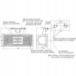 LED side position lamp orange 12 24v pronar t185 t669 t023