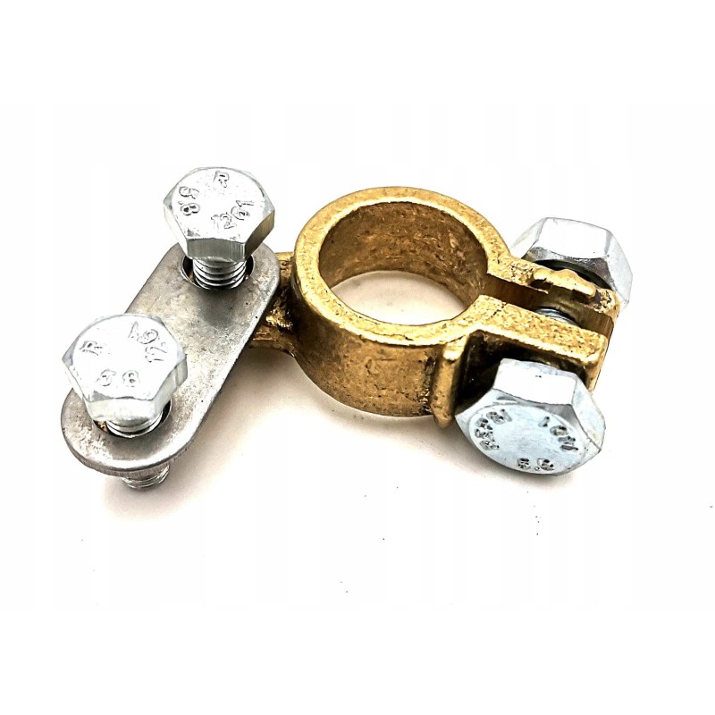 Battery terminal clamp brass plus